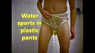 Water sports in plastic pants&period;